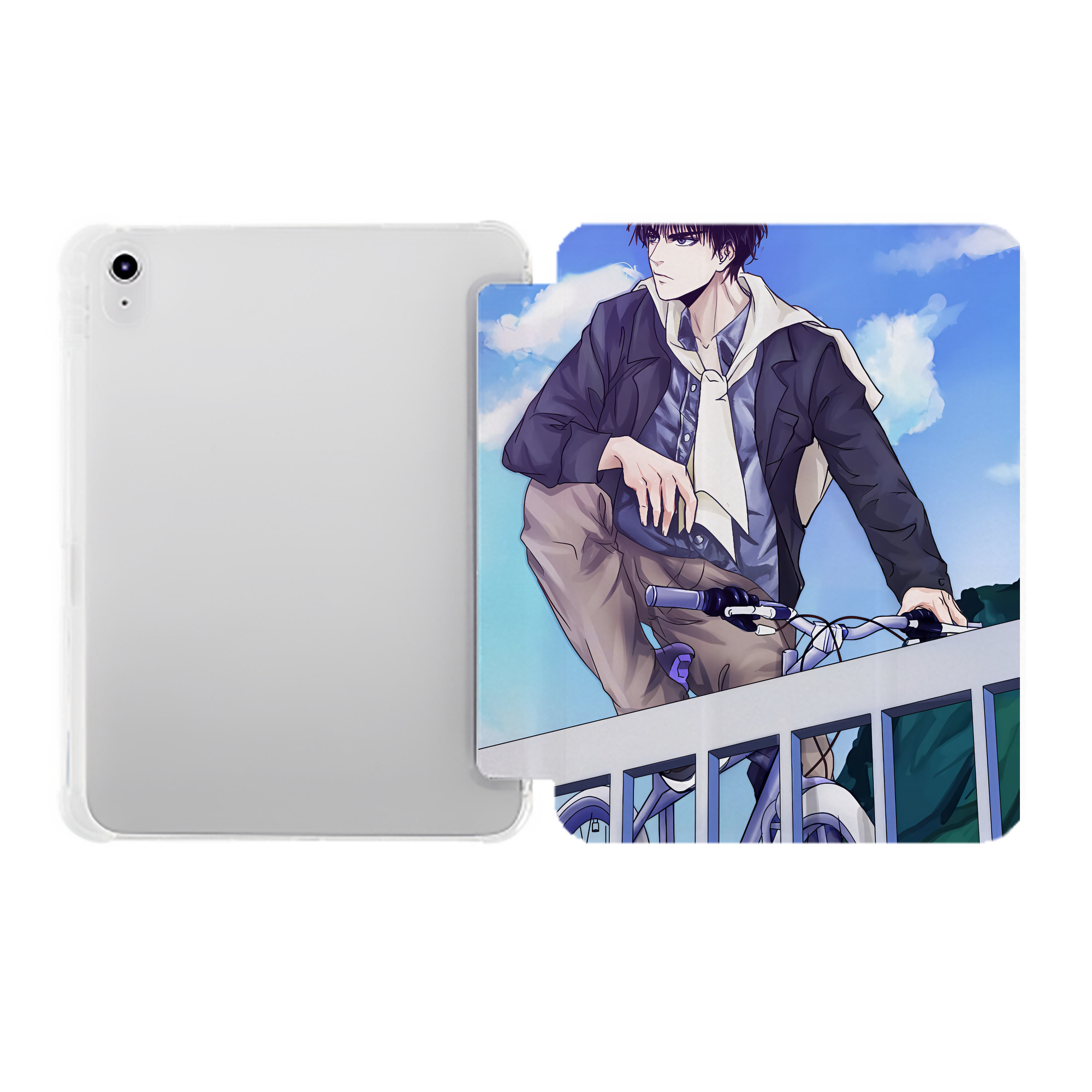 （画像用） SLAM DUNK／スラムダンク IPad ケース ペン収納付き 三つ折りスタンド PUレザー×シリコン 対応機種9.5/10.5/10.9インチ
